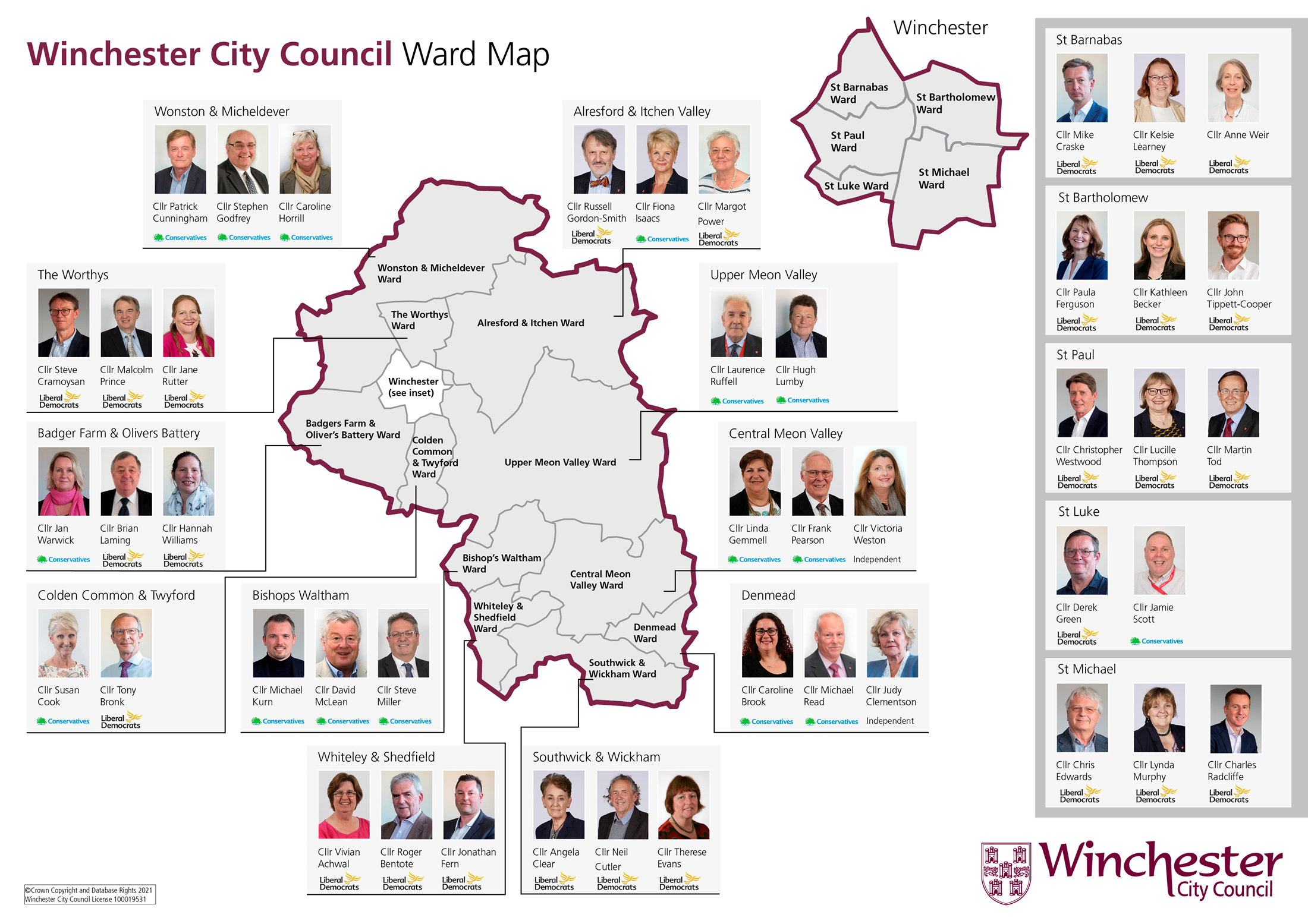 Ward Map Winchester City Council